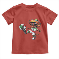 Funny Mexican Xolo Dog Playing Soccer Toddler T Shirt Football Fan Gift