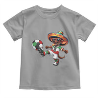 Funny Mexican Xolo Dog Playing Soccer Toddler T Shirt Football Fan Gift