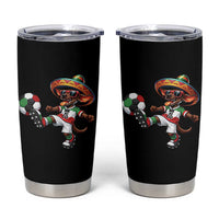 Funny Mexican Xolo Dog Playing Soccer Tumbler Cup Football Fan Gift