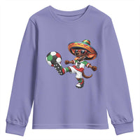 Funny Mexican Xolo Dog Playing Soccer Youth Sweatshirt Football Fan Gift
