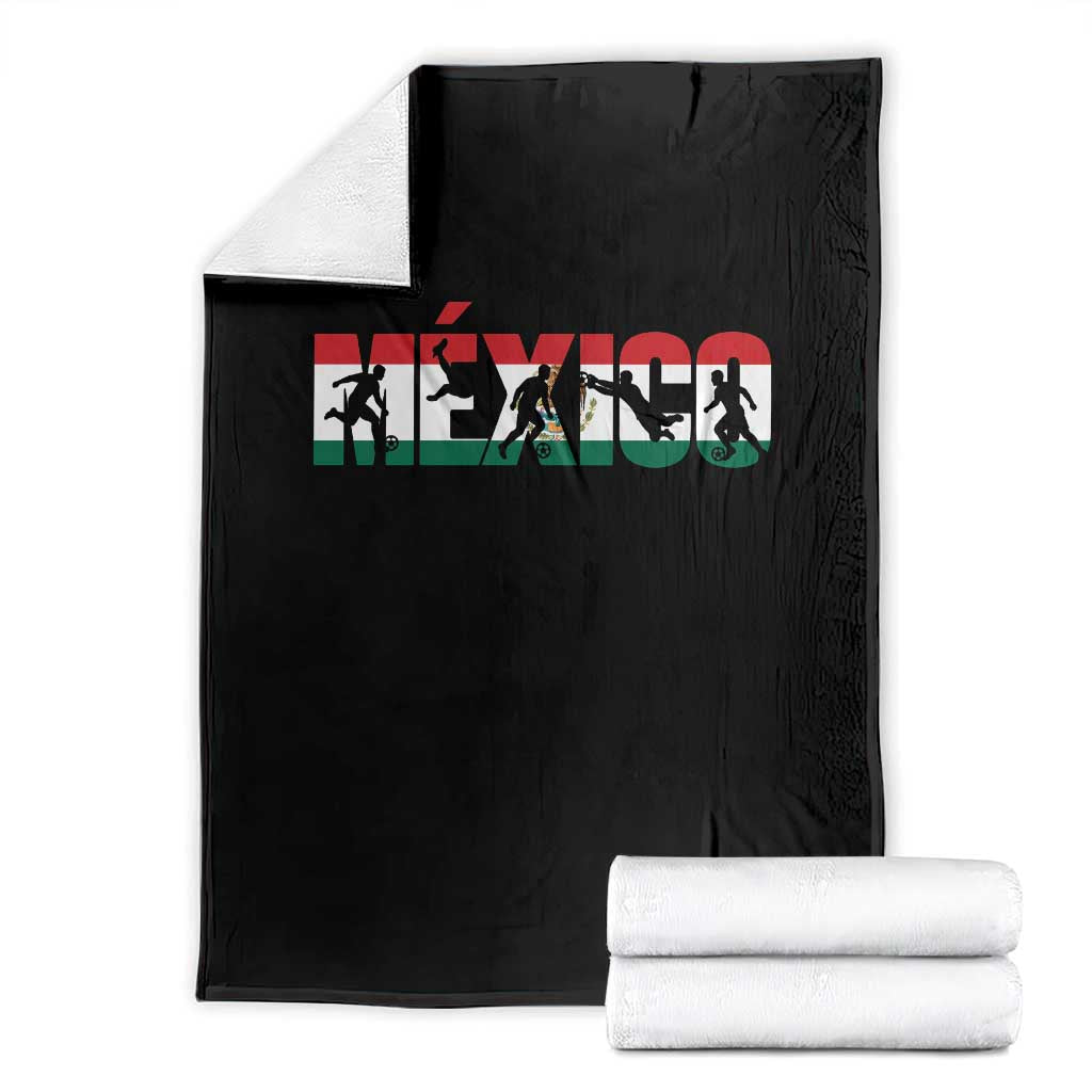 Mexico Soccer Lover Throw Blanket World Football Fan Gift