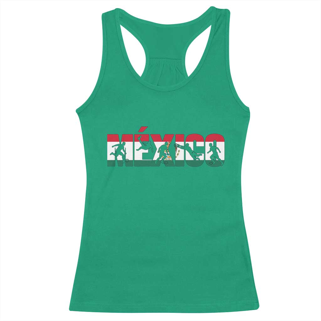 Mexico Soccer Lover Racerback Tank Top World Football Fan Gift