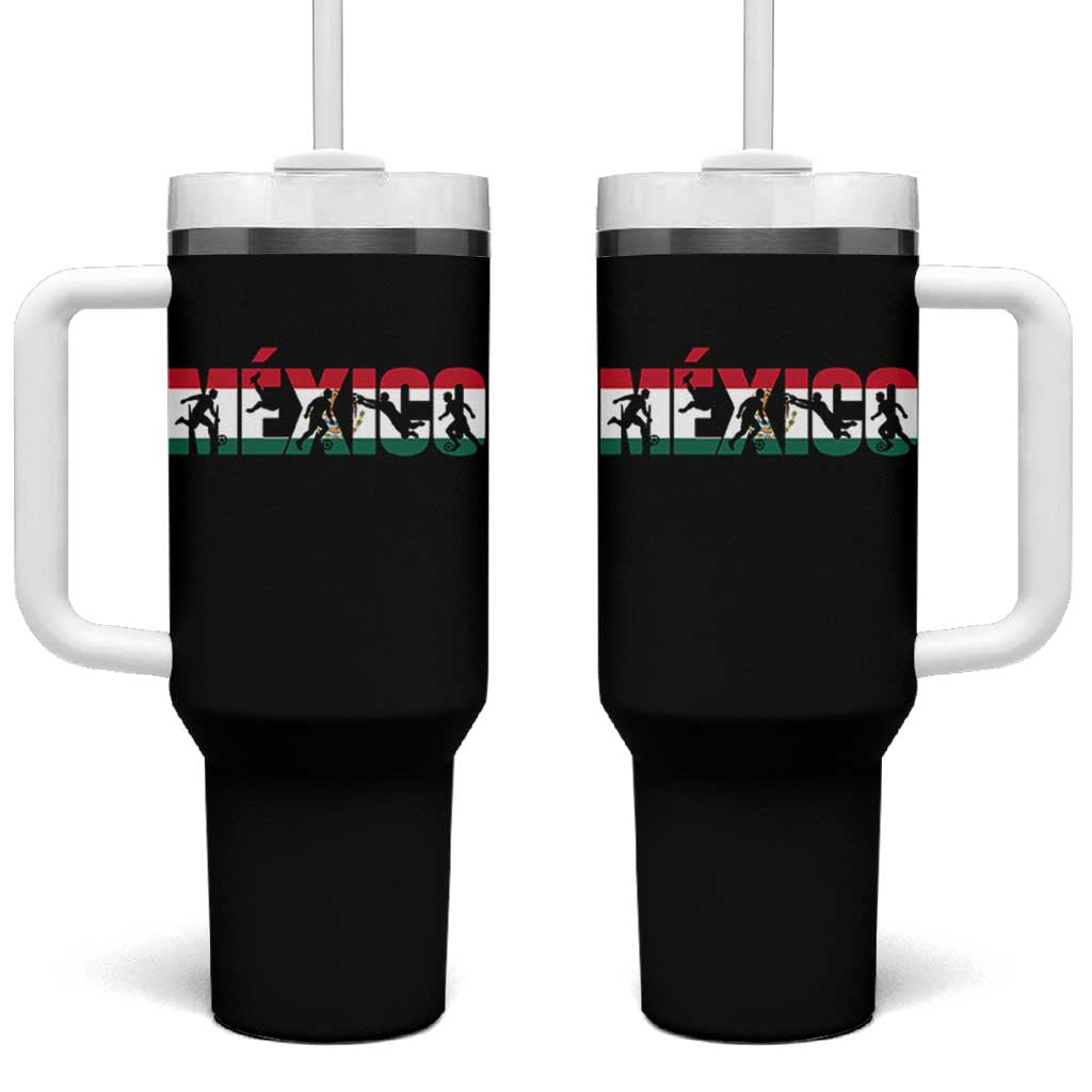 Mexico Soccer Lover Tumbler With Handle World Football Fan Gift