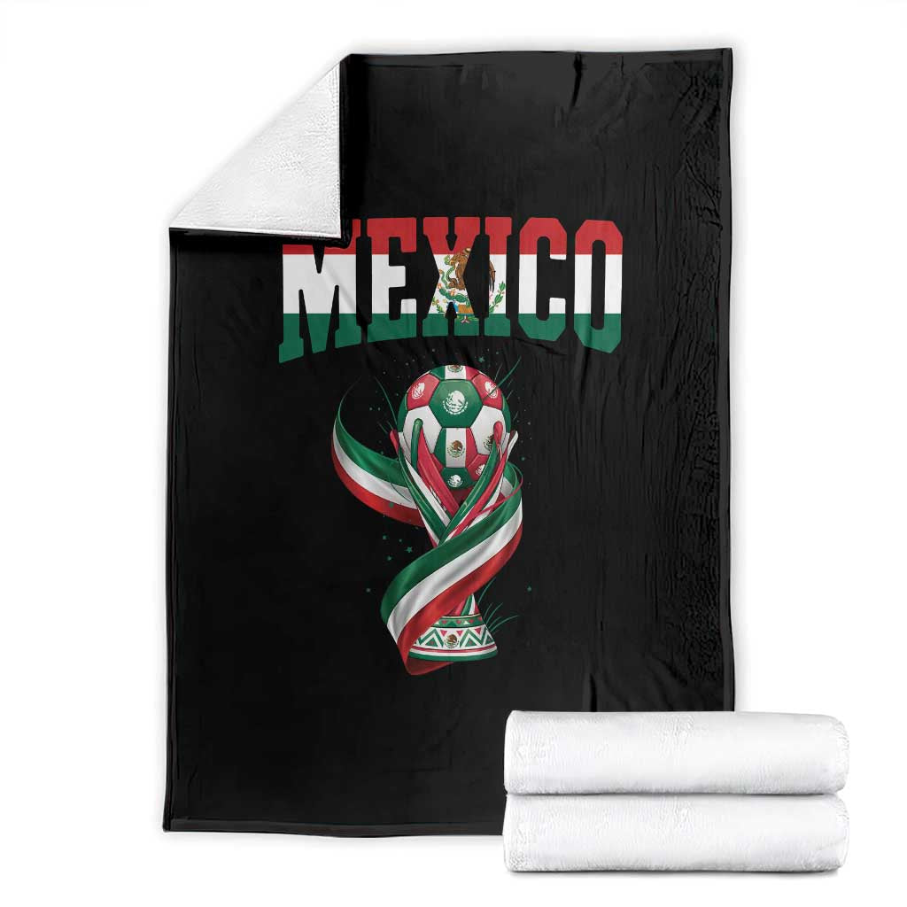 Mexico National Soccer Lover Throw Blanket Proud Mexican Fan Gift