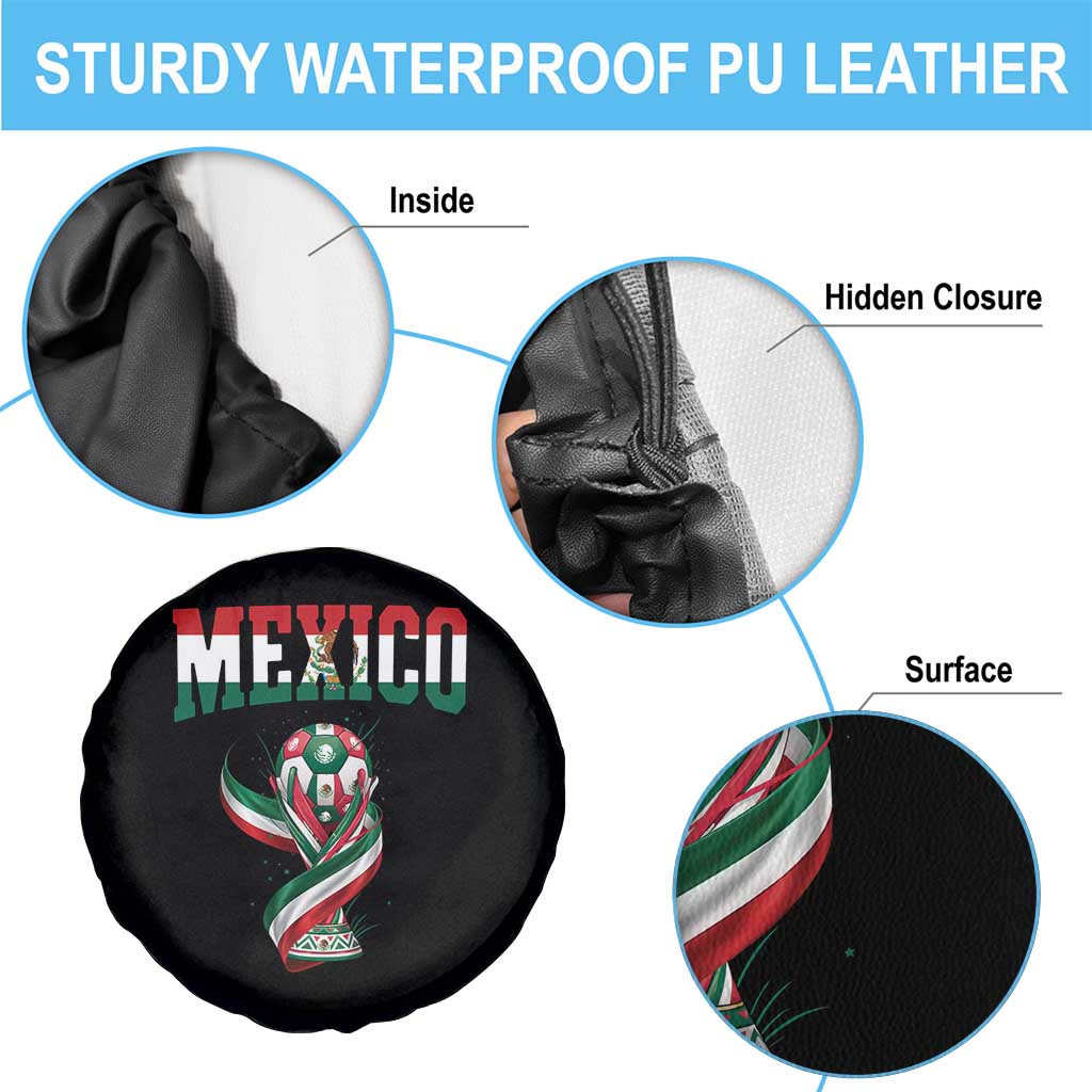Mexico National Soccer Lover Spare Tire Cover Proud Mexican Fan Gift