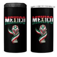 Mexico National Soccer Lover 4 in 1 Can Cooler Tumbler Proud Mexican Fan Gift