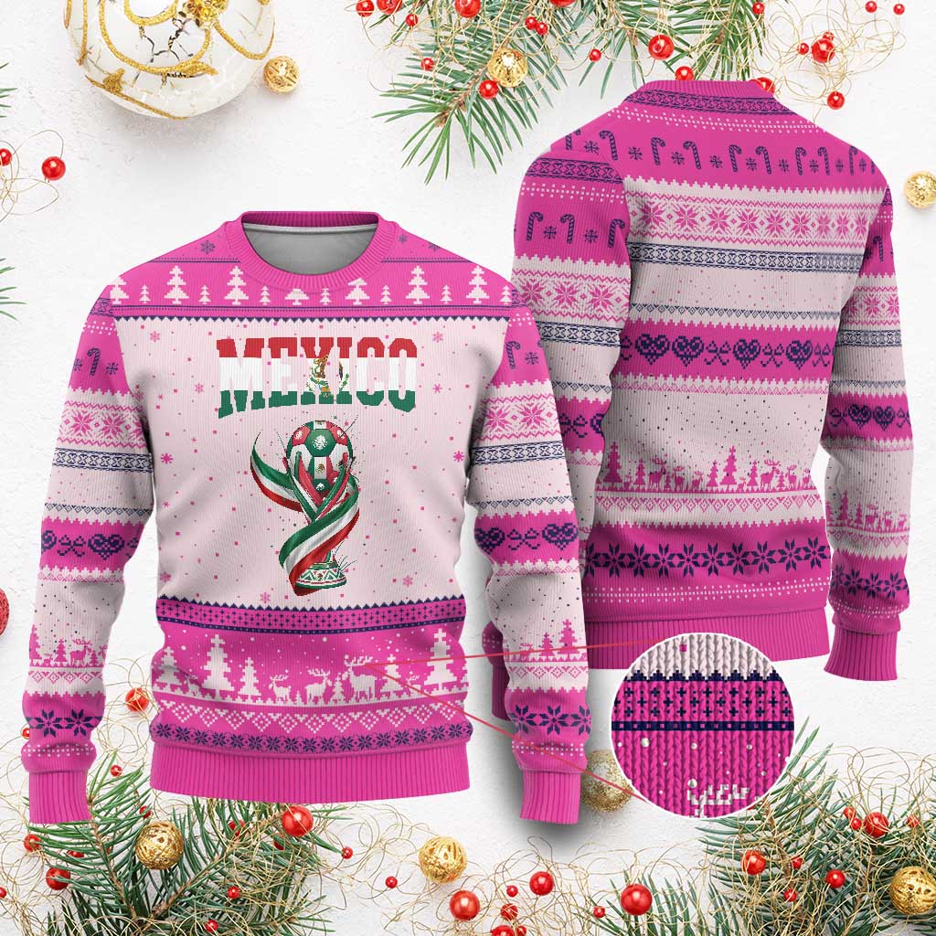 Mexico National Soccer Lover Ugly Christmas Sweater Proud Mexican Fan Gift