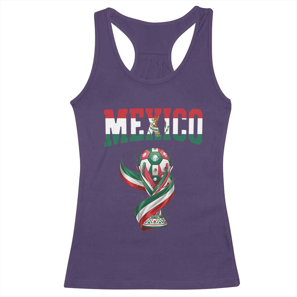 Mexico National Soccer Lover Racerback Tank Top Proud Mexican Fan Gift