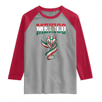 Mexico National Soccer Lover Raglan Shirt Proud Mexican Fan Gift