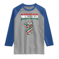 Mexico National Soccer Lover Raglan Shirt Proud Mexican Fan Gift