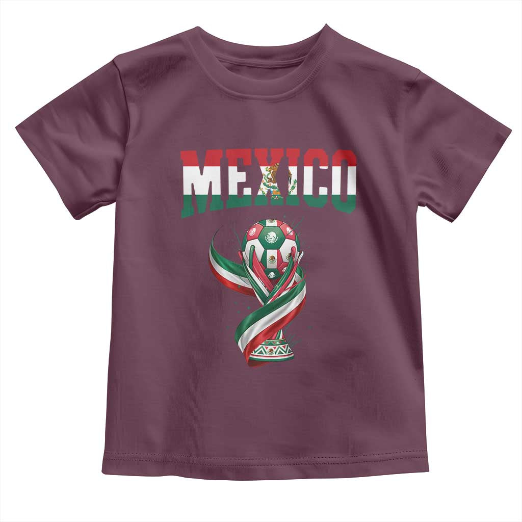 Mexico National Soccer Lover Toddler T Shirt Proud Mexican Fan Gift