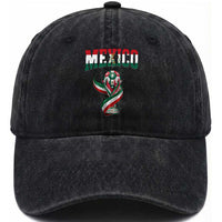 Mexico National Soccer Lover Washed Cotton Baseball Cap Proud Mexican Fan Gift