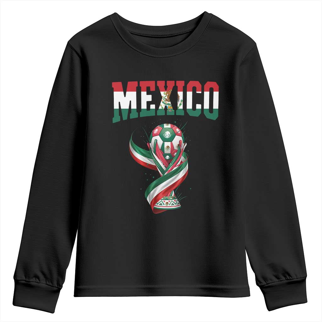 Mexico National Soccer Lover Youth Sweatshirt Proud Mexican Fan Gift