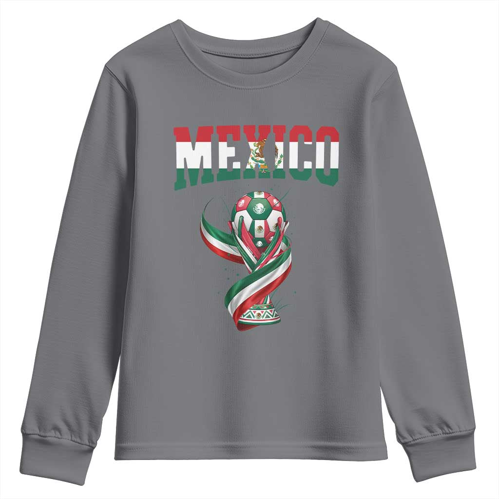 Mexico National Soccer Lover Youth Sweatshirt Proud Mexican Fan Gift
