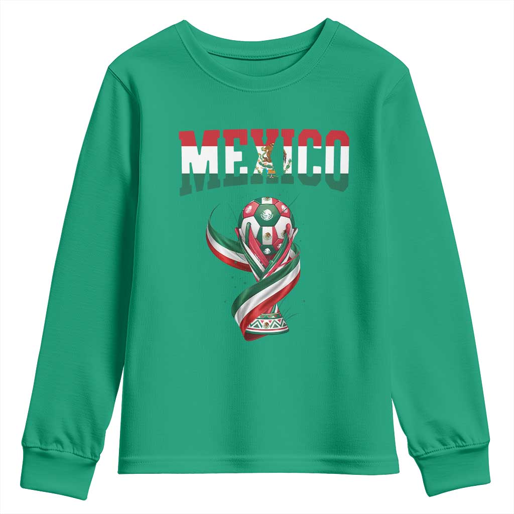 Mexico National Soccer Lover Youth Sweatshirt Proud Mexican Fan Gift
