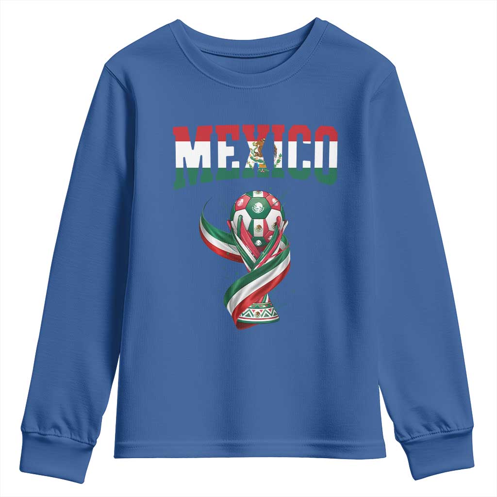 Mexico National Soccer Lover Youth Sweatshirt Proud Mexican Fan Gift
