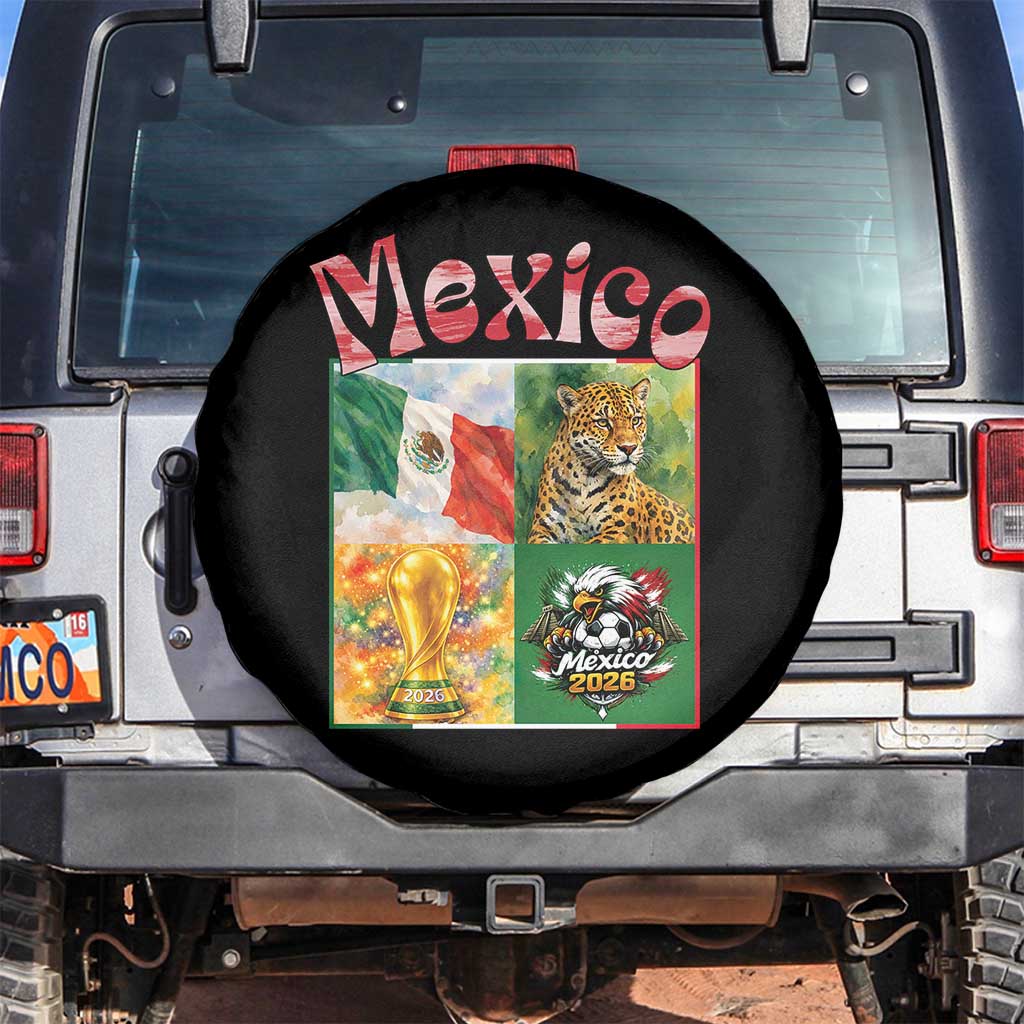 Mexico National Soccer Lover Spare Tire Cover Patriotic Mexican Fan Gift