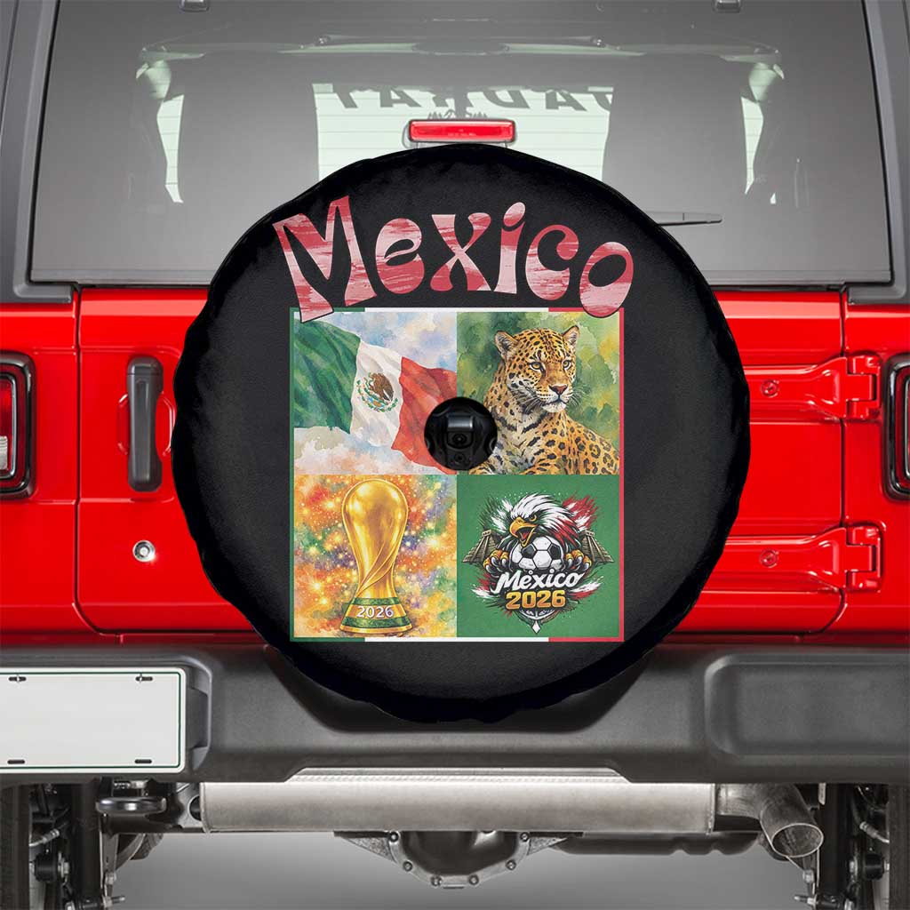 Mexico National Soccer Lover Spare Tire Cover Patriotic Mexican Fan Gift