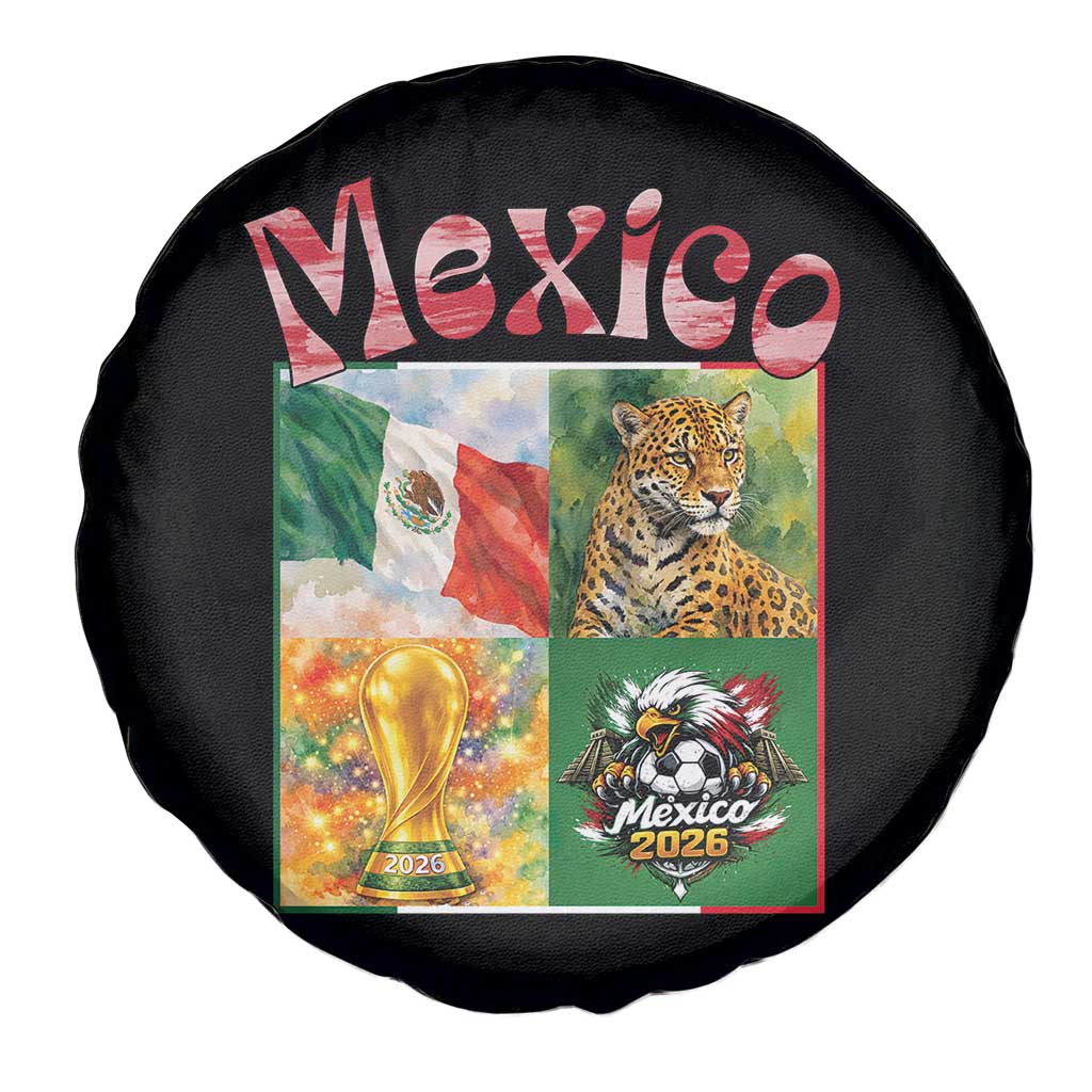 Mexico National Soccer Lover Spare Tire Cover Patriotic Mexican Fan Gift