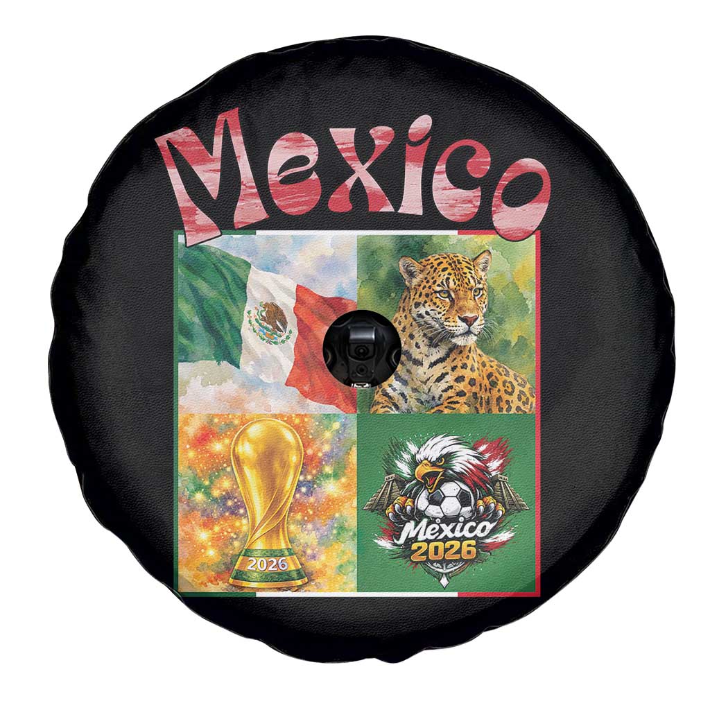 Mexico National Soccer Lover Spare Tire Cover Patriotic Mexican Fan Gift