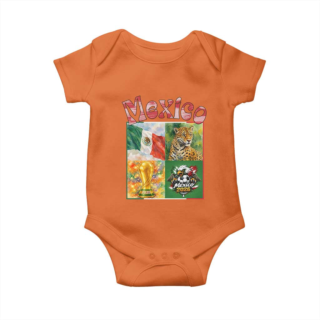 Mexico National Soccer Lover Baby Onesie Patriotic Mexican Fan Gift