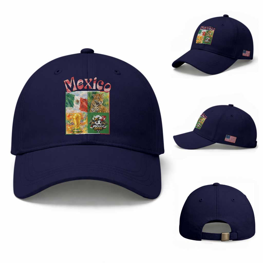 Mexico National Soccer Lover Baseball Cap Patriotic Mexican Fan Gift