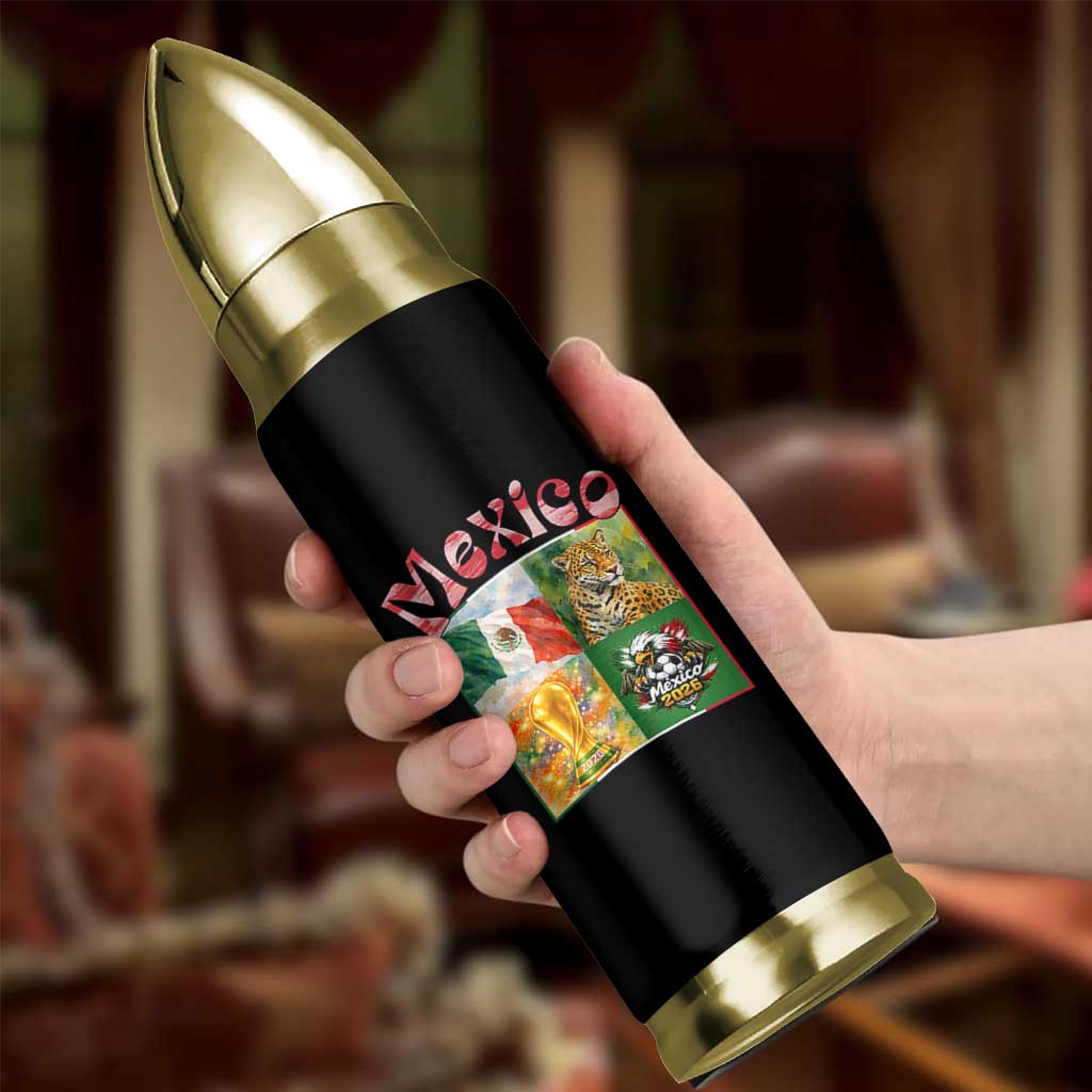 Mexico National Soccer Lover Bullet Tumbler Patriotic Mexican Fan Gift