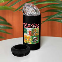 Mexico National Soccer Lover 4 in 1 Can Cooler Tumbler Patriotic Mexican Fan Gift