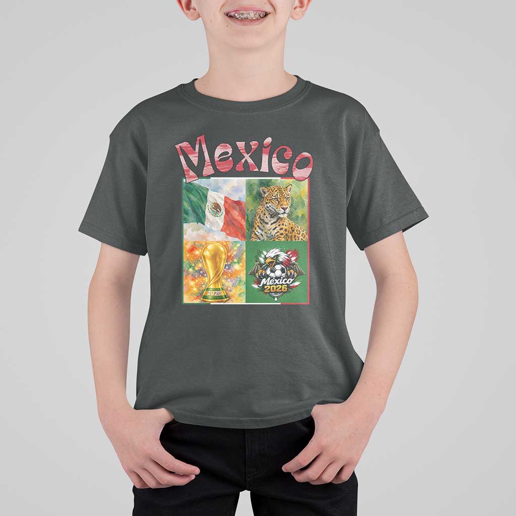 Mexico National Soccer Lover T Shirt For Kid Patriotic Mexican Fan Gift