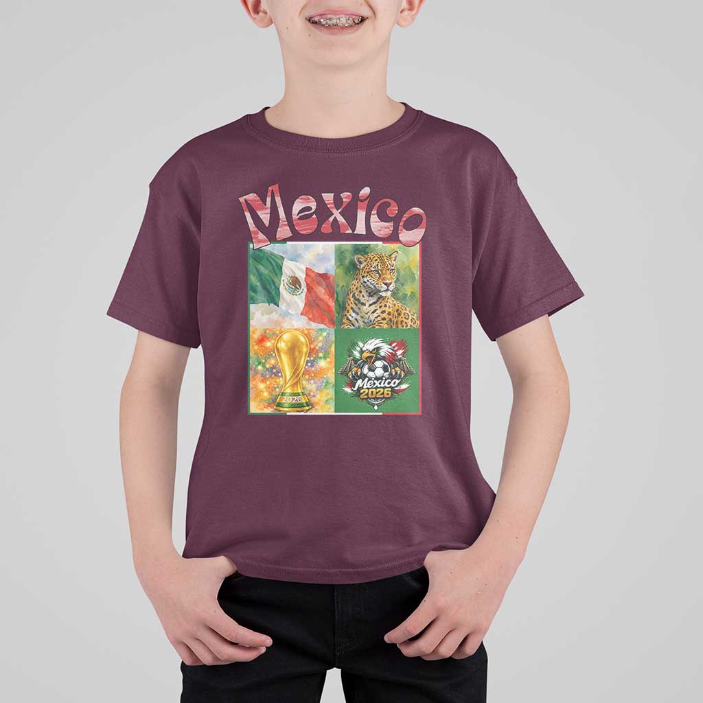 Mexico National Soccer Lover T Shirt For Kid Patriotic Mexican Fan Gift