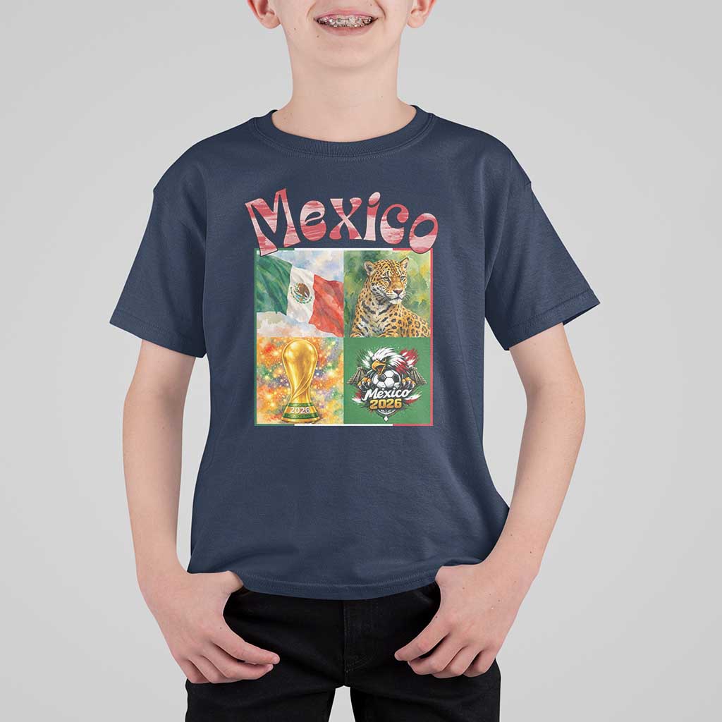 Mexico National Soccer Lover T Shirt For Kid Patriotic Mexican Fan Gift