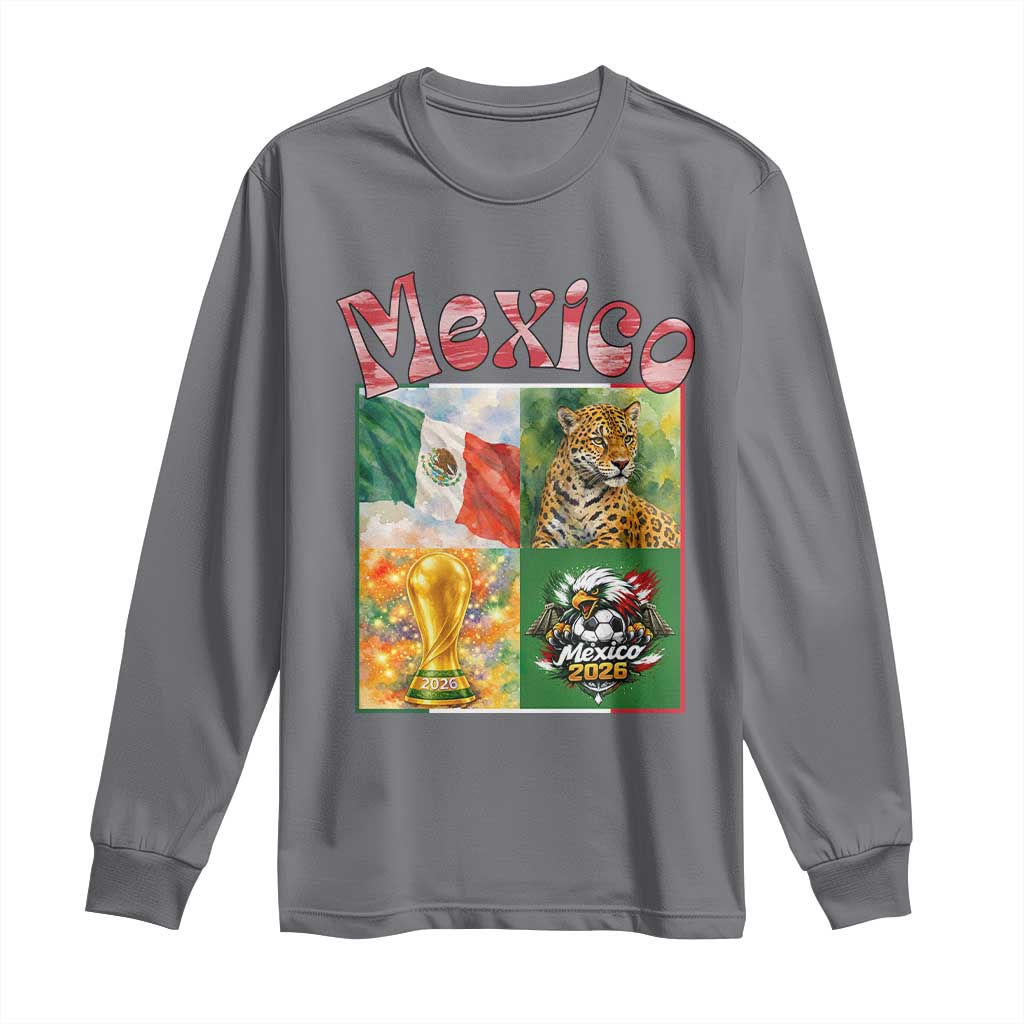 Mexico National Soccer Lover Long Sleeve Shirt Patriotic Mexican Fan Gift