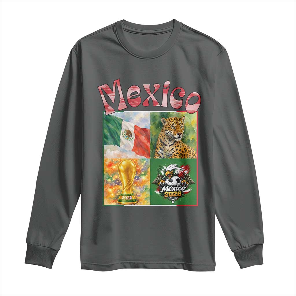 Mexico National Soccer Lover Long Sleeve Shirt Patriotic Mexican Fan Gift
