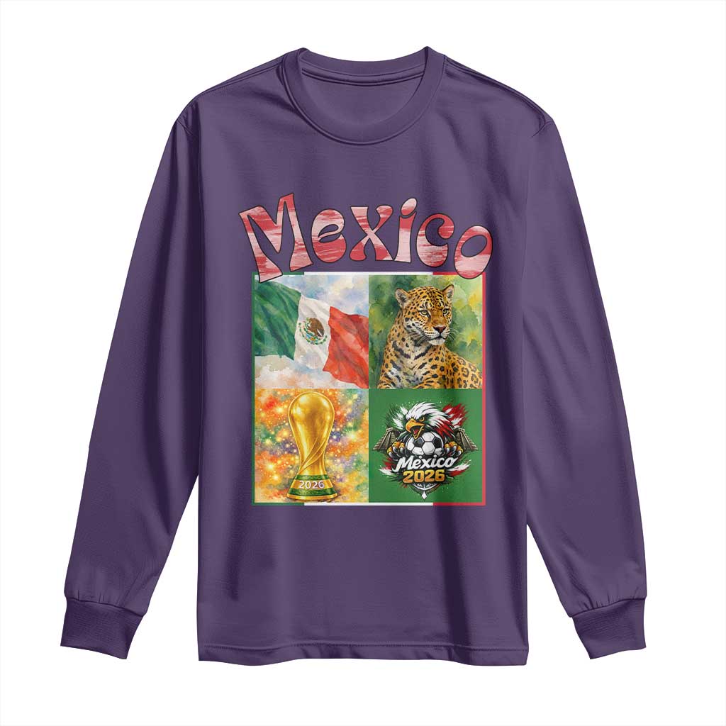 Mexico National Soccer Lover Long Sleeve Shirt Patriotic Mexican Fan Gift