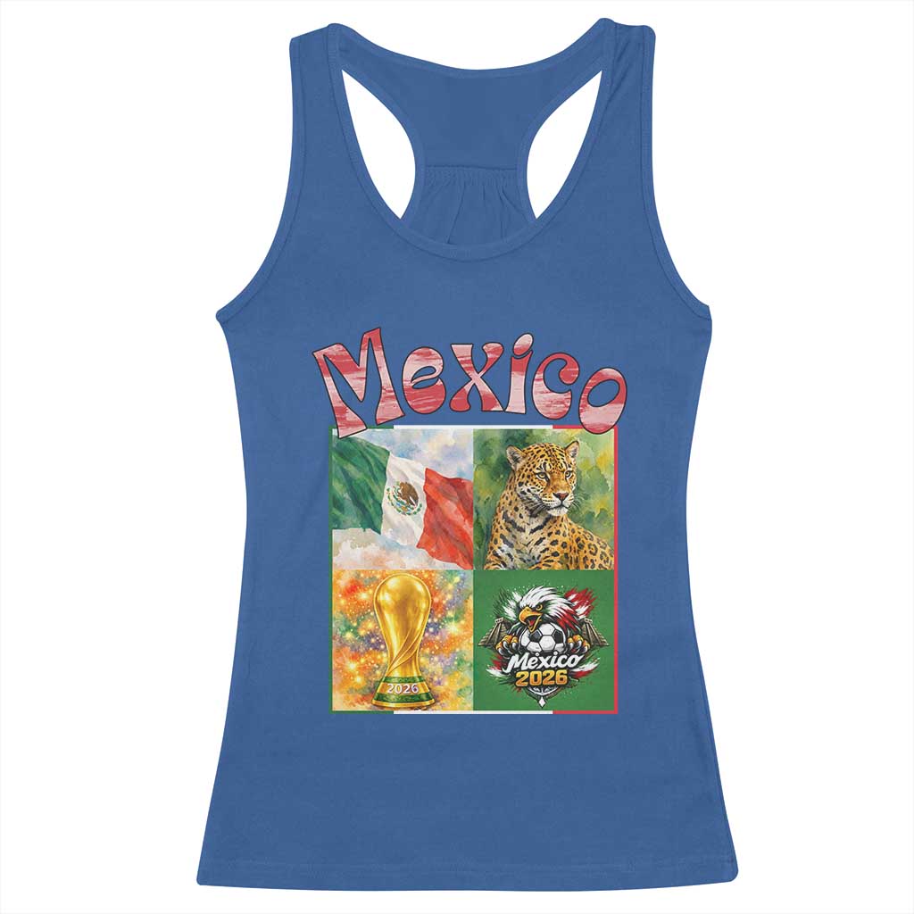 Mexico National Soccer Lover Racerback Tank Top Patriotic Mexican Fan Gift