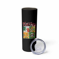 Mexico National Soccer Lover Skinny Tumbler Patriotic Mexican Fan Gift