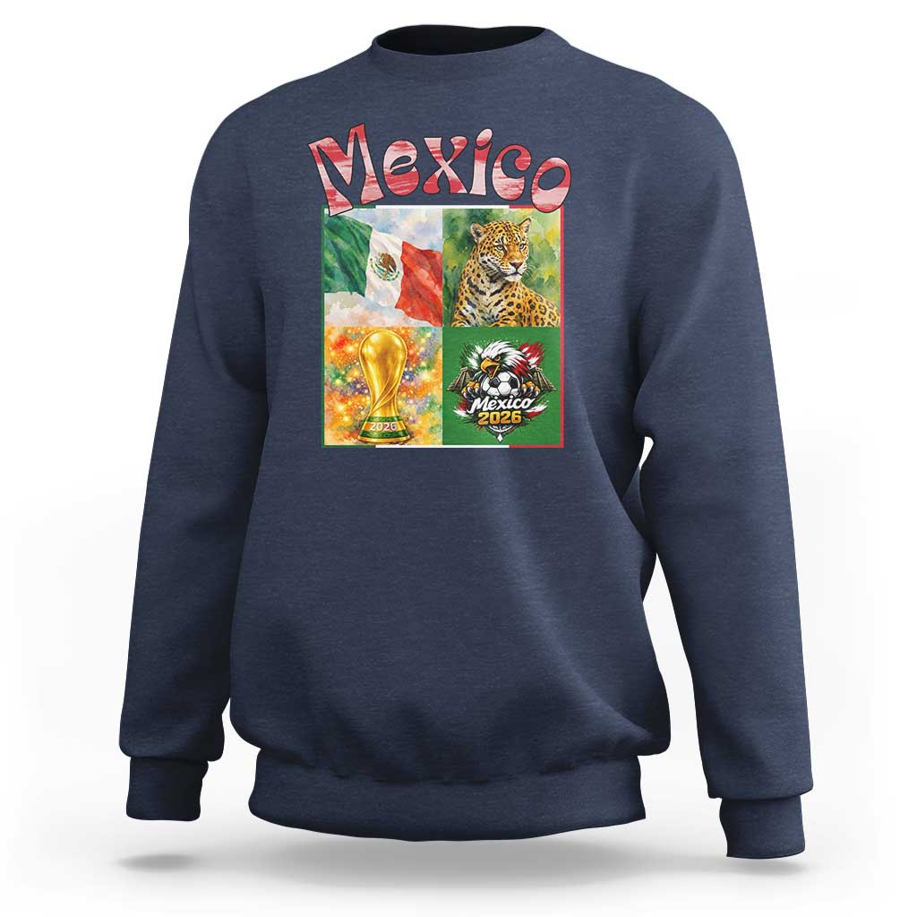 Mexico National Soccer Lover Sweatshirt Patriotic Mexican Fan Gift