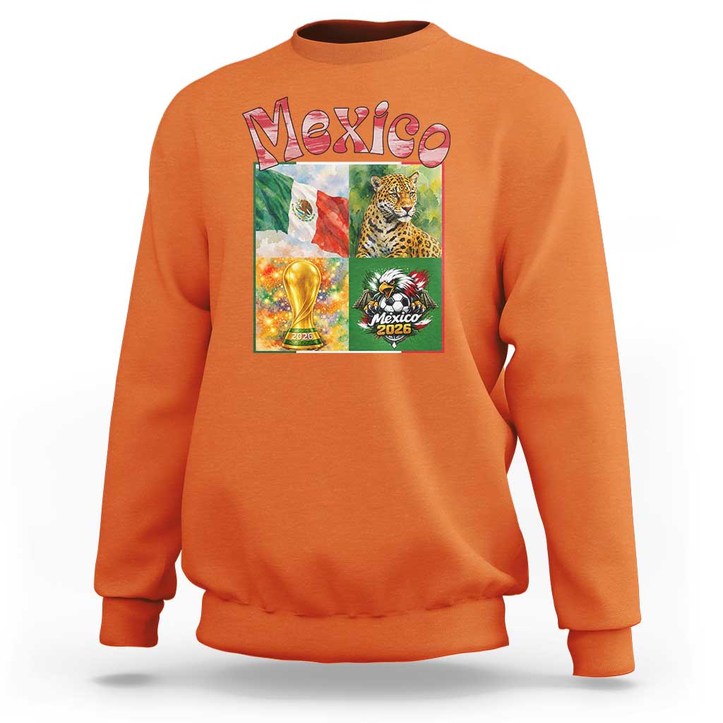 Mexico National Soccer Lover Sweatshirt Patriotic Mexican Fan Gift