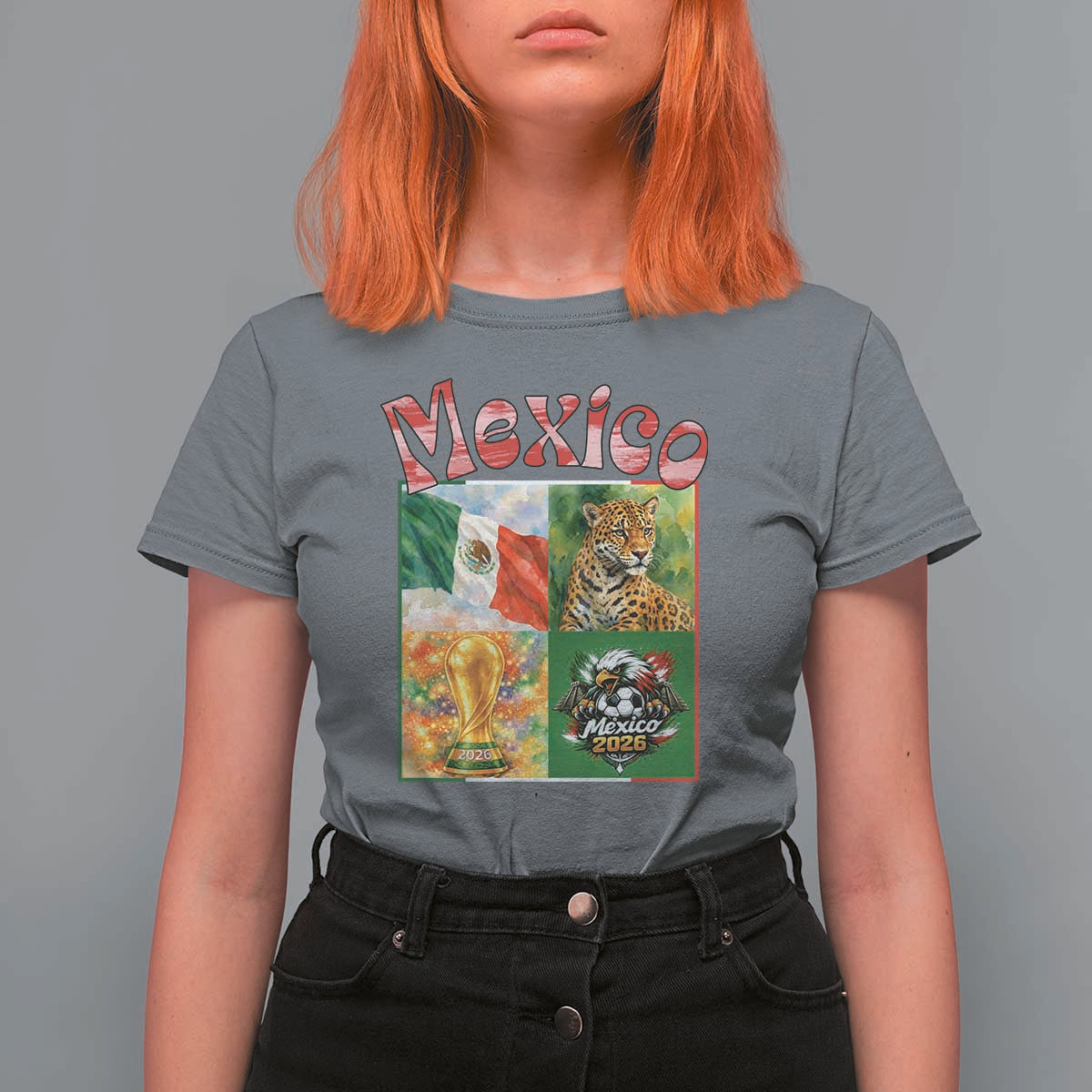 Mexico National Soccer Lover T Shirt For Women Patriotic Mexican Fan Gift