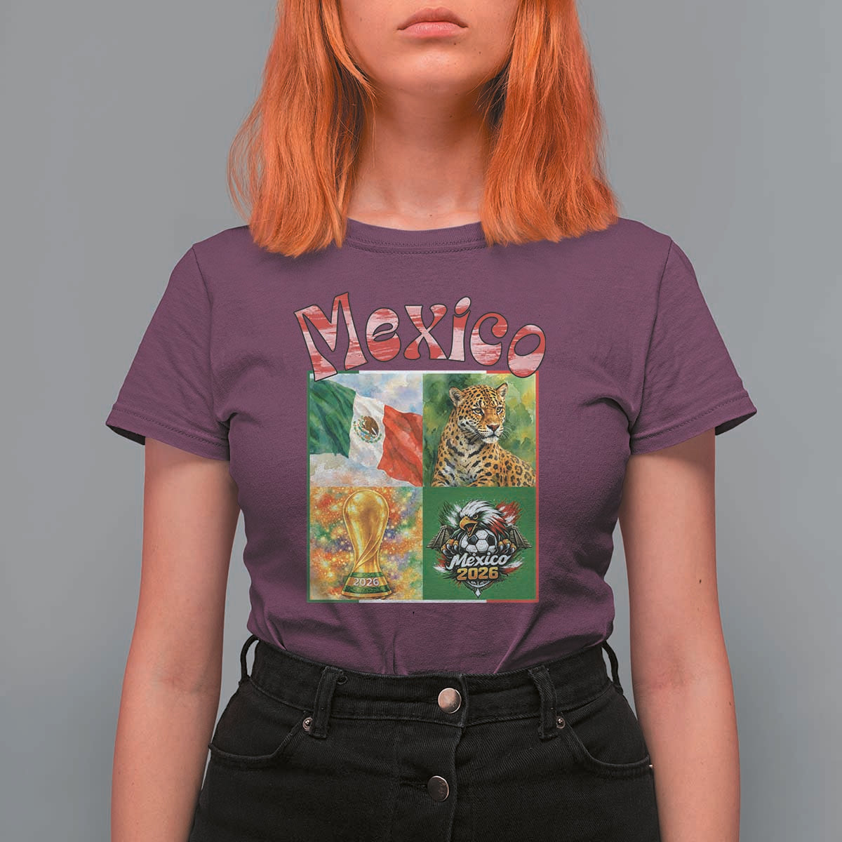 Mexico National Soccer Lover T Shirt For Women Patriotic Mexican Fan Gift