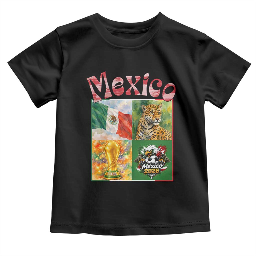 Mexico National Soccer Lover Toddler T Shirt Patriotic Mexican Fan Gift