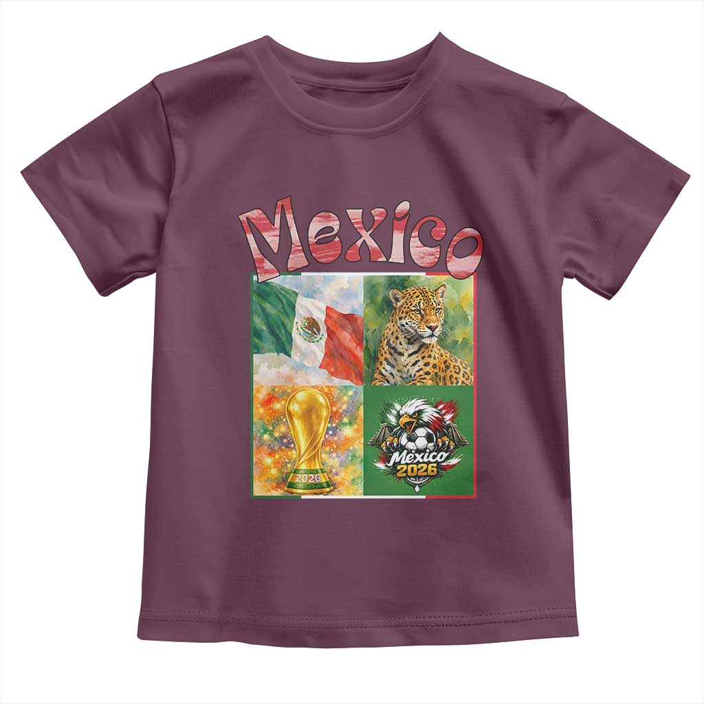 Mexico National Soccer Lover Toddler T Shirt Patriotic Mexican Fan Gift