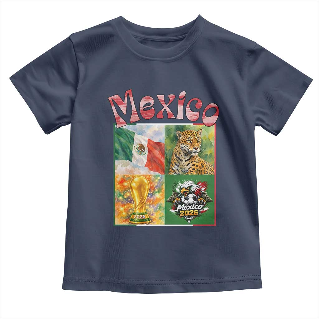 Mexico National Soccer Lover Toddler T Shirt Patriotic Mexican Fan Gift