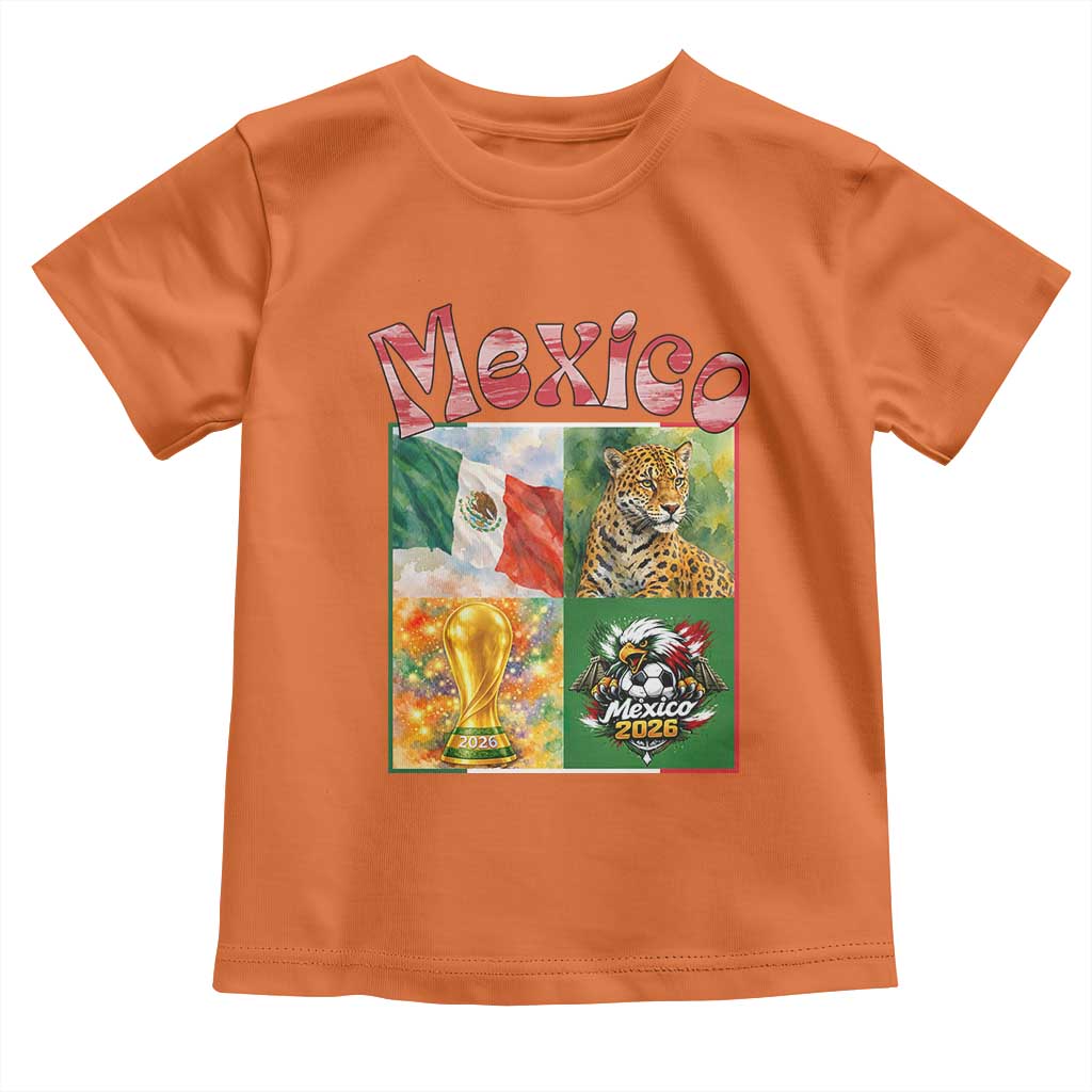 Mexico National Soccer Lover Toddler T Shirt Patriotic Mexican Fan Gift