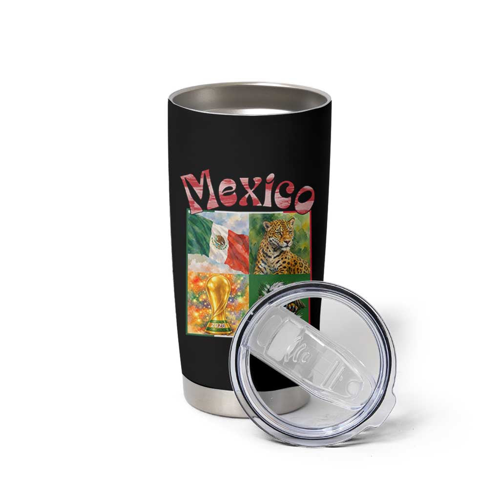Mexico National Soccer Lover Tumbler Cup Patriotic Mexican Fan Gift