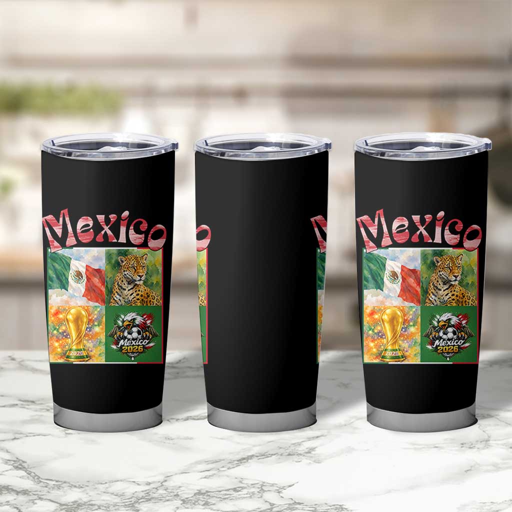 Mexico National Soccer Lover Tumbler Cup Patriotic Mexican Fan Gift