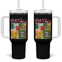 Mexico National Soccer Lover Tumbler With Handle Patriotic Mexican Fan Gift