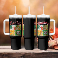 Mexico National Soccer Lover Tumbler With Handle Patriotic Mexican Fan Gift