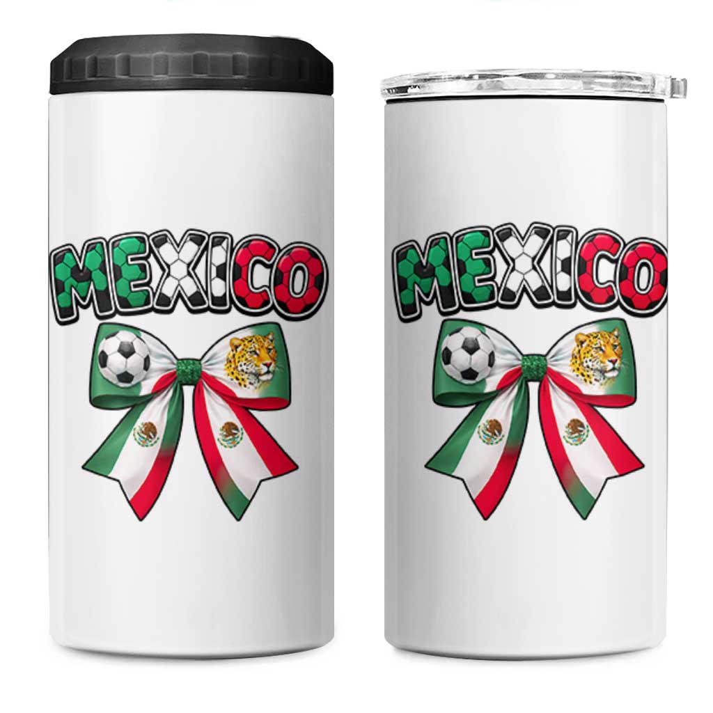 Mexico National Soccer Lover 4 in 1 Can Cooler Tumbler Soccer Pride Fan Gift