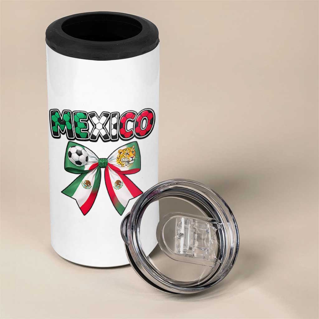 Mexico National Soccer Lover 4 in 1 Can Cooler Tumbler Soccer Pride Fan Gift